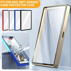 Bgs Rating Card Magnetic Holder, Uvr Tempered Glass Aluminum Case, UV Protection, Scratch-Resistant, Ideal for Collectors, 35pt Single Pack