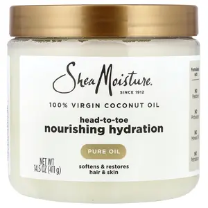 SheaMoisture 100% Virgin Coconut Oil, 14.5 oz (411 g)