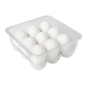Home Collection Clear Stackable 12 Egg Holder with Lid