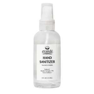 Travel Hand Sanitizer Spray for Germ Protection & Clean Hands - Evand'e 4 oz | 75% Alcohol Formula Refreshes & Sanitizes Quickly