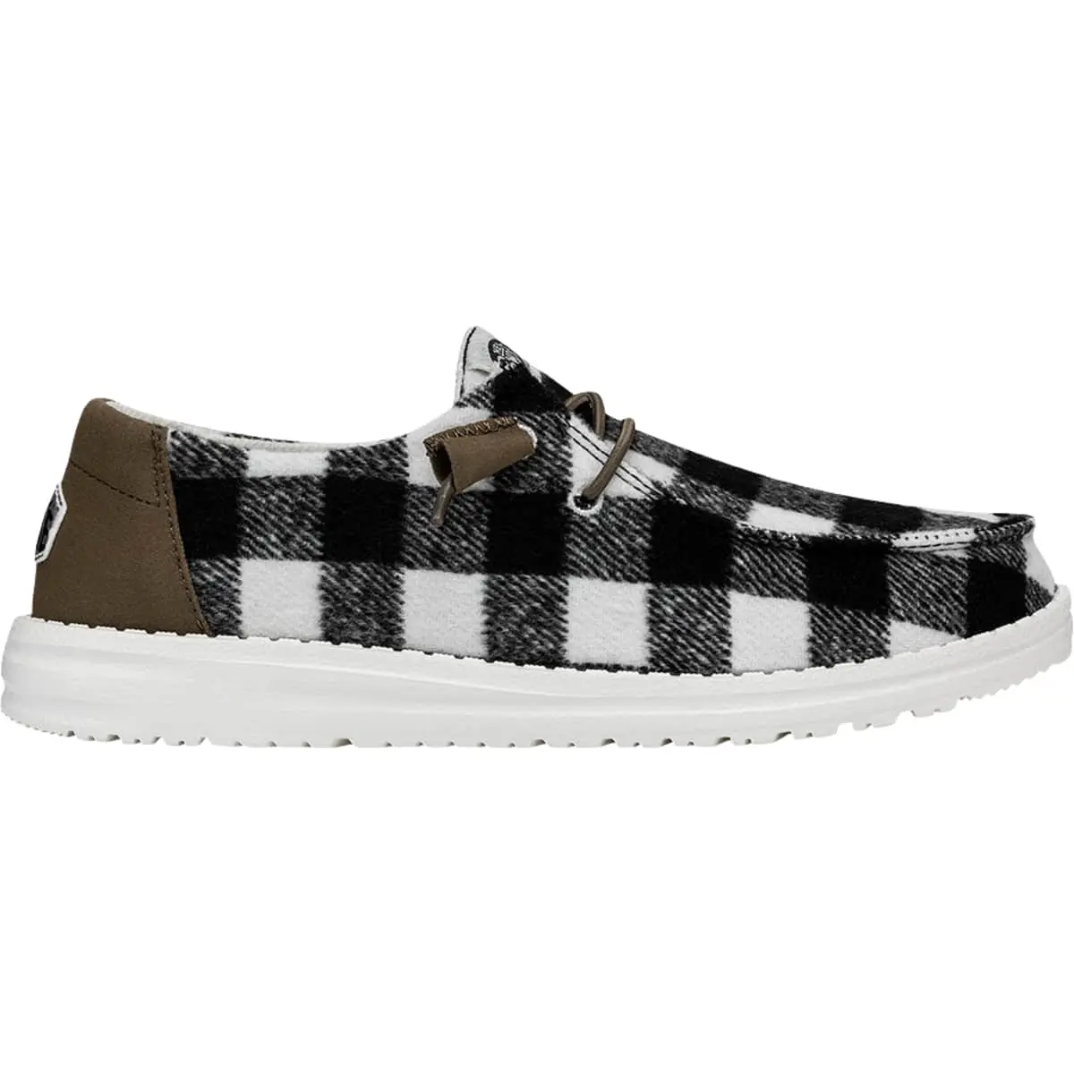 White and Black Plaid