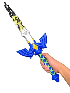 Kinstore 25"Adventure Kingdom PU Foam Link Master Sword for Cosplay Costume Props Kids Cosplay