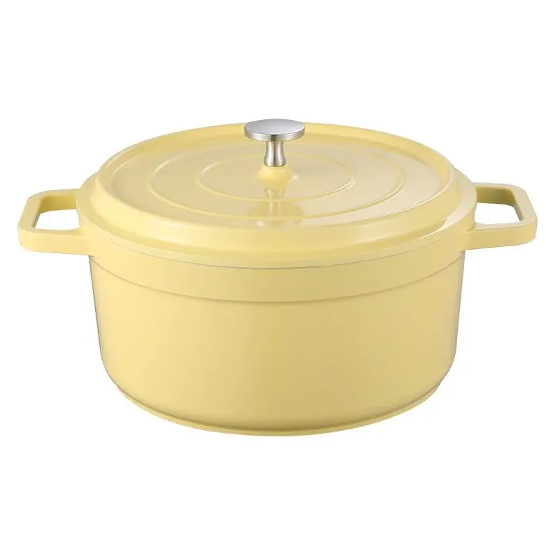 Large Capacity Ceramic Soup Pot Set, Non-Stick Multifunctional Aluminum Kitchenware, Universal Sand Pot, Dutch Oven and Stockpot with Lid for Stewing Meat and Cooking Soups, Ceramic Nonstick Cookware, Durable Cookware