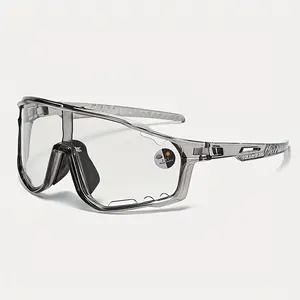 Unisex Color-Changing Cycling Glasses, Large Frame Material, Lens, Ideal for Outdoor Activities & Cycling Use, Perfect for Men & Women, Bike Accessories