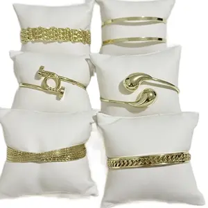 Gold Plated Open Bangle - Elegant Design with Various Patterns and Shapes Available Perfect Accessory