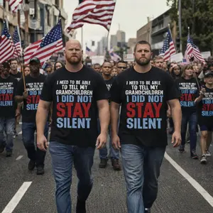 I Did Not Stay Silent Shirt, No King Tee, Political Statement T Shirt, Freedom Speech Graphic Tee, Gift for Activists and Patriots