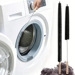 Household Cleaning Brush, 1 Count Long Flexible Dryer Vent Cleaner, Kitchen Cleaning Tool, Household Cleaning Brush for Washing Machine, Dust Removal