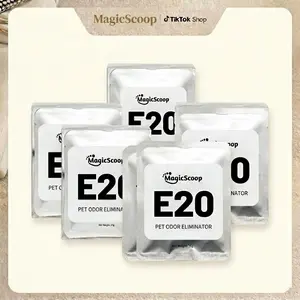 4pcs per Box Pet Odor Eliminator E20 Deodorizer, Superior Odor Control for Self-Cleaning Cat Litter Box and Cat Toilet