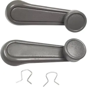 Interior Window Crank Handle, Textured Gray, for Various Models-1973-2017 Tundra, Yaris, Matrix, Tacoma, Corolla, Camry, Sienna, T100, Previa, 4Runner, MR2, Pickup