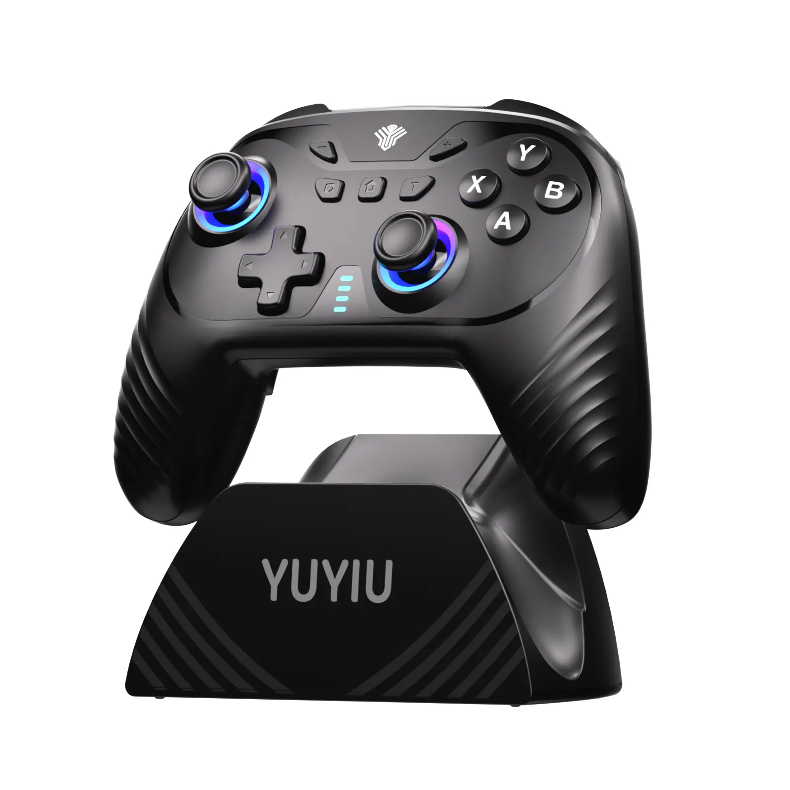 YUYIU Wind Chaser 3 Wireless Controller Hall Joystick AntistickDrift-Linear Triggers, 6-Axis Gyro, Macro Back Buttons, Turbo, BT5.0, 1500mAh, RGB for PS5/PC/Android/Steam Deck | 1000Hz Polling Gamepad