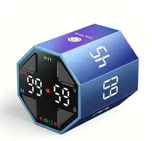 Ticktime Pomodoro Timer Cube, Productivity Timer, Pause & Resume, Silent & Adjustable Sound Alert, for ADHD, Task, Work, Study, 3/5/10/15/25/30min & Custom Countdown