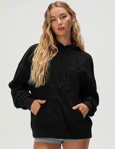 FULL TILT Cross Applique Womens Hoodie