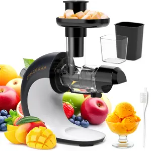PANCERKA Cold Press Juicer, Powerful Slow Juicer, Two Speed Control, Masticating Juice Extraction, High Juice Yield, Silent Motor, Dishwasher Safe, Easy to Clean Slow Juicer for Vegetables and Fruits