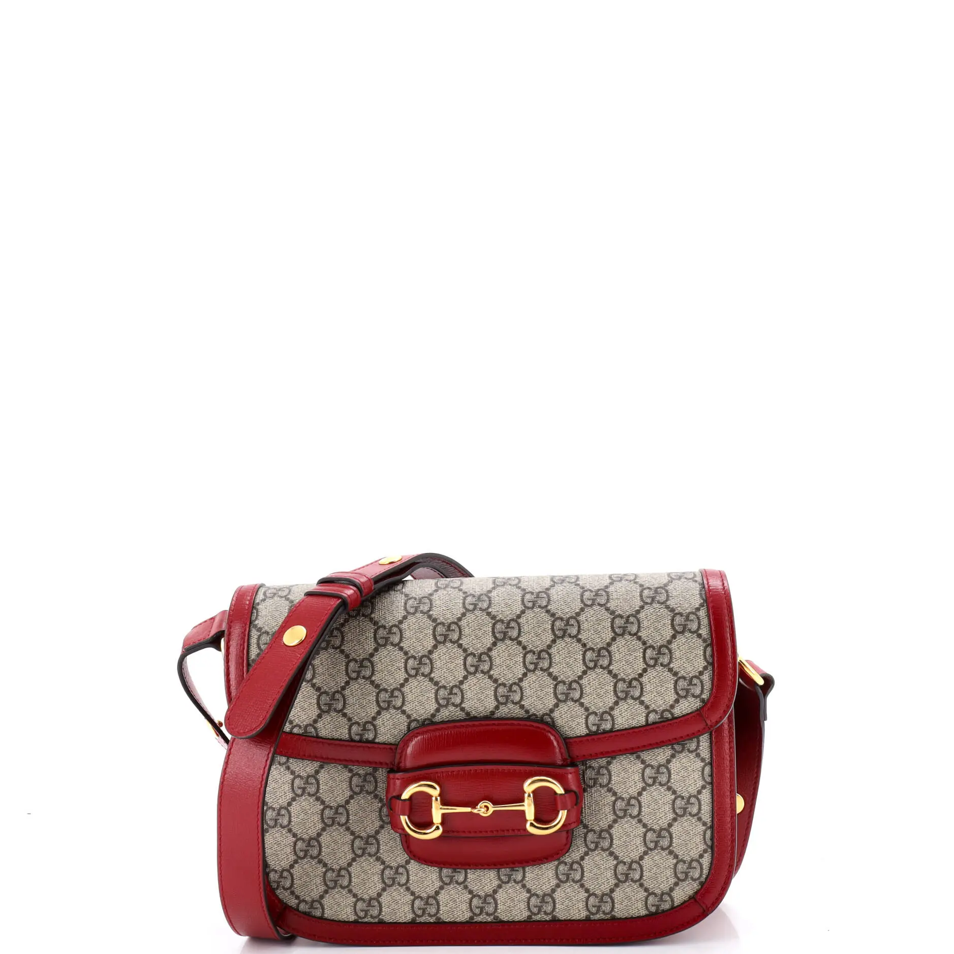 Pre-owned GUCCI material Messenger Bags Horsebit 1955 Shoulder Bag GG Coated Canvas with Leather Small by Rebag