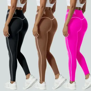 Women's High-Waisted Non-See-Through Workout Leggings - Stretchy Yoga Pants with Elastic Waistband, Full-Length Exercise Pants for Running, Gym, Casual - Fitness Pants,Spring/Fall Athletic Bottoms, Gym Wear, Sporty Design, Flexible Fabric, Women