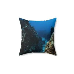 Underwater Coral Reef Pillow | Ocean Decor, Coastal Home Accent, Nautical Gift, Beach Lover's Cushion, Relaxing Atmosphere