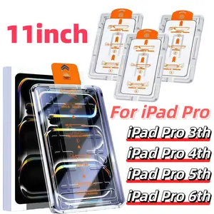 3-Pack HD Tempered Glass Screen Protector for iPad Pro 11-Inch, 9h Hardness, Easy Install, Anti-Scratch, No Dust, No Bubbles, Tablet Protector