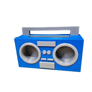 Boombox Style Phone Speaker Amplifier with Charger Cord Hole - Smartphone, Cellphone
