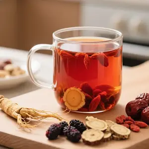 Kidney Tea Formula Ginseng Five Treasure Tea, Chinese Kidney Tea for Men and Women, Natural Herbal Ingredients for Kidney Traditional Bever Organic  Beverage detox cleanse   Christmas Thanksgiving Value Pack Filled with Tea Healthy