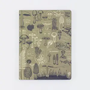 Hardcover Notebook Dot Grid • Mushrooms