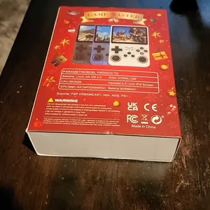 R36S Retro Video Handheld Game Console Linux System 3.5 in IPS Screen Built in 3000mAH Battery 32G+64G TF Card Preinstalled Gamess  for Christmas, Thanksgiving, Holiday Gift