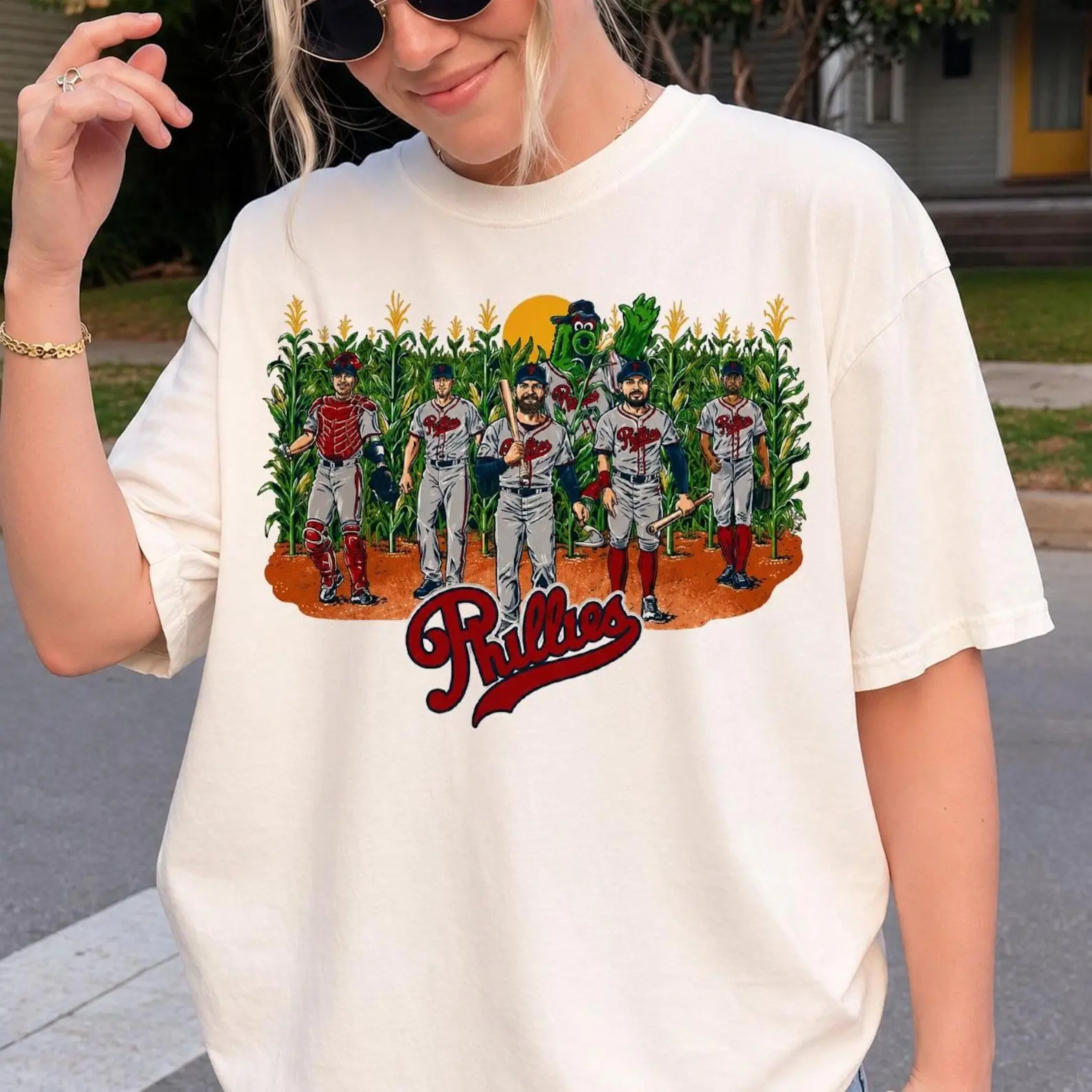 Phillies Field of Dreams Shirt, Phillies Cornfield Tee
