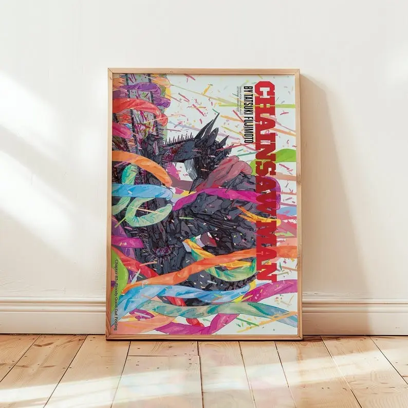 Chainsaw Man Poster, Shonen Manga Poster