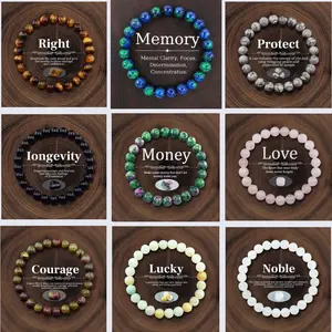 1 Pc Beautiful Prosperity Courage Noble Attraction Bracelet, Jewelry Gift for Men Women, Brings Self-esteem first bracelet pulsera amatista unity bracelet protection bracelet encouragement gift fashion artificial Colorblock Crystal Bracelet
