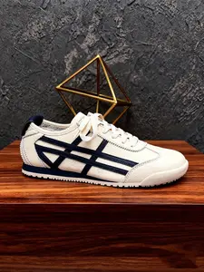 Men & Women Trendy Casual Walking Shoes, Comfortable Leather Striped Design, Easy Slip-On Zero Drop, Lightweight All Season Footwear