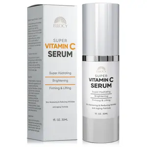 Super Vitamin C Serum: Hyaluronic Acid Serum for Face, Dark Spot Remover and Wrinkle Reduction - Lifting, Smoothing, Moisturizing Skincare 1 fl oz