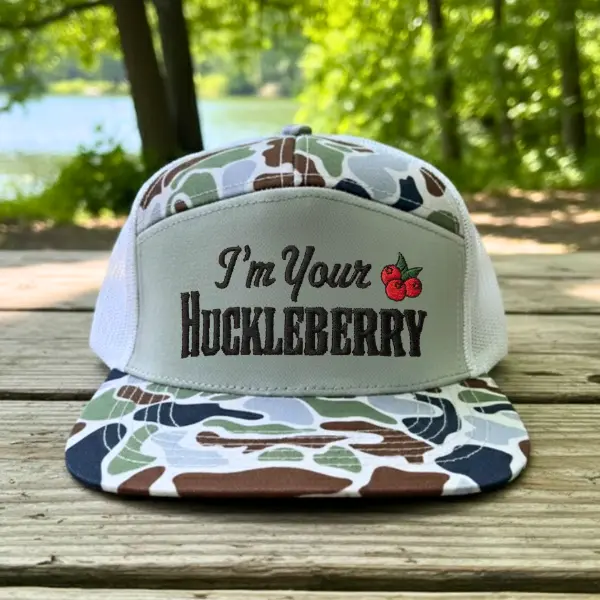 I'm Your Huckleberry Embroidered Trucker Hat | Western Snapback Cap | Outdoor Mesh Baseball Hat | Gift for Movie Fans & Outlaw Lovers