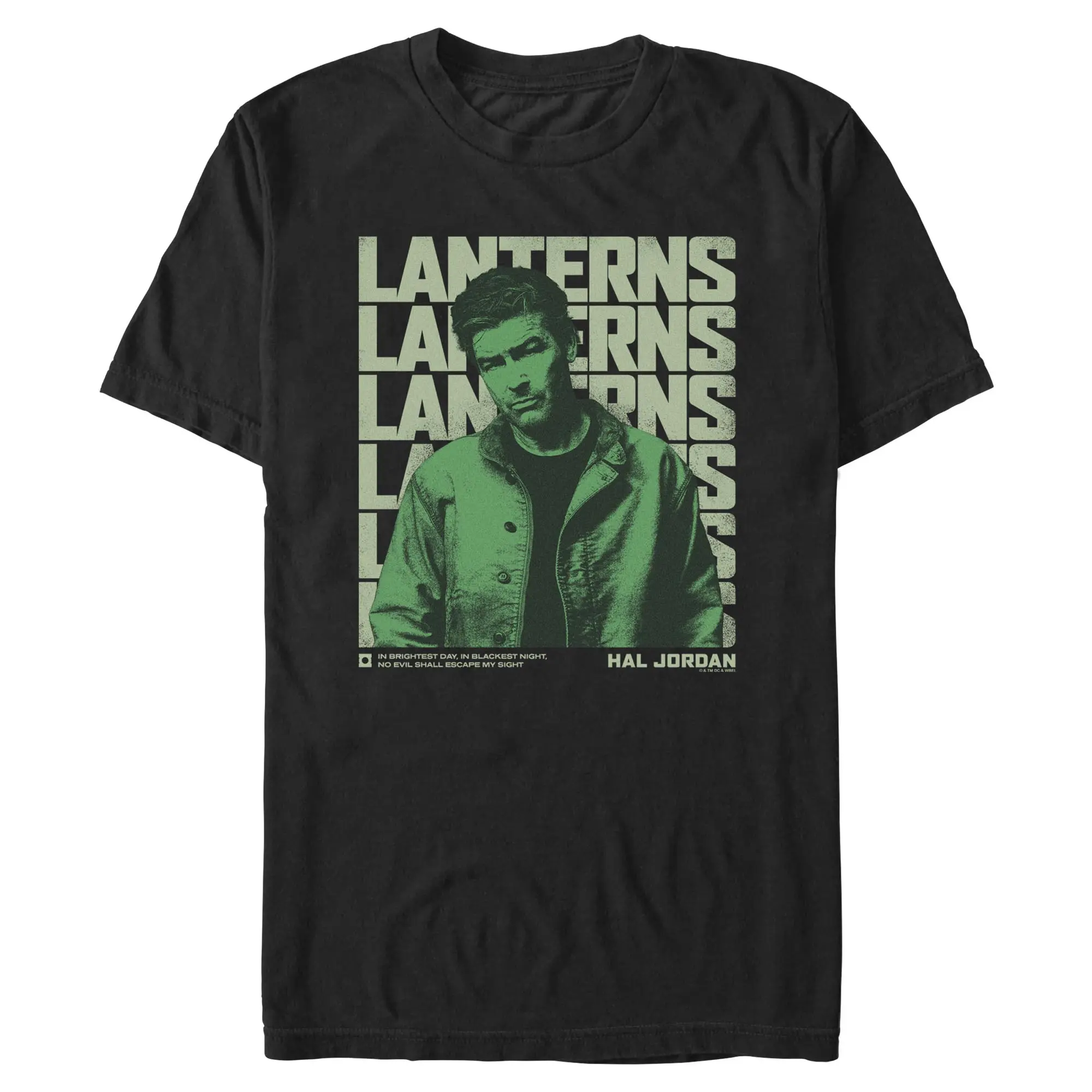 Lanterns Hal Jordan Portrait Mens T Shirt, Top, Shortsleeve, Casual, Streetwear