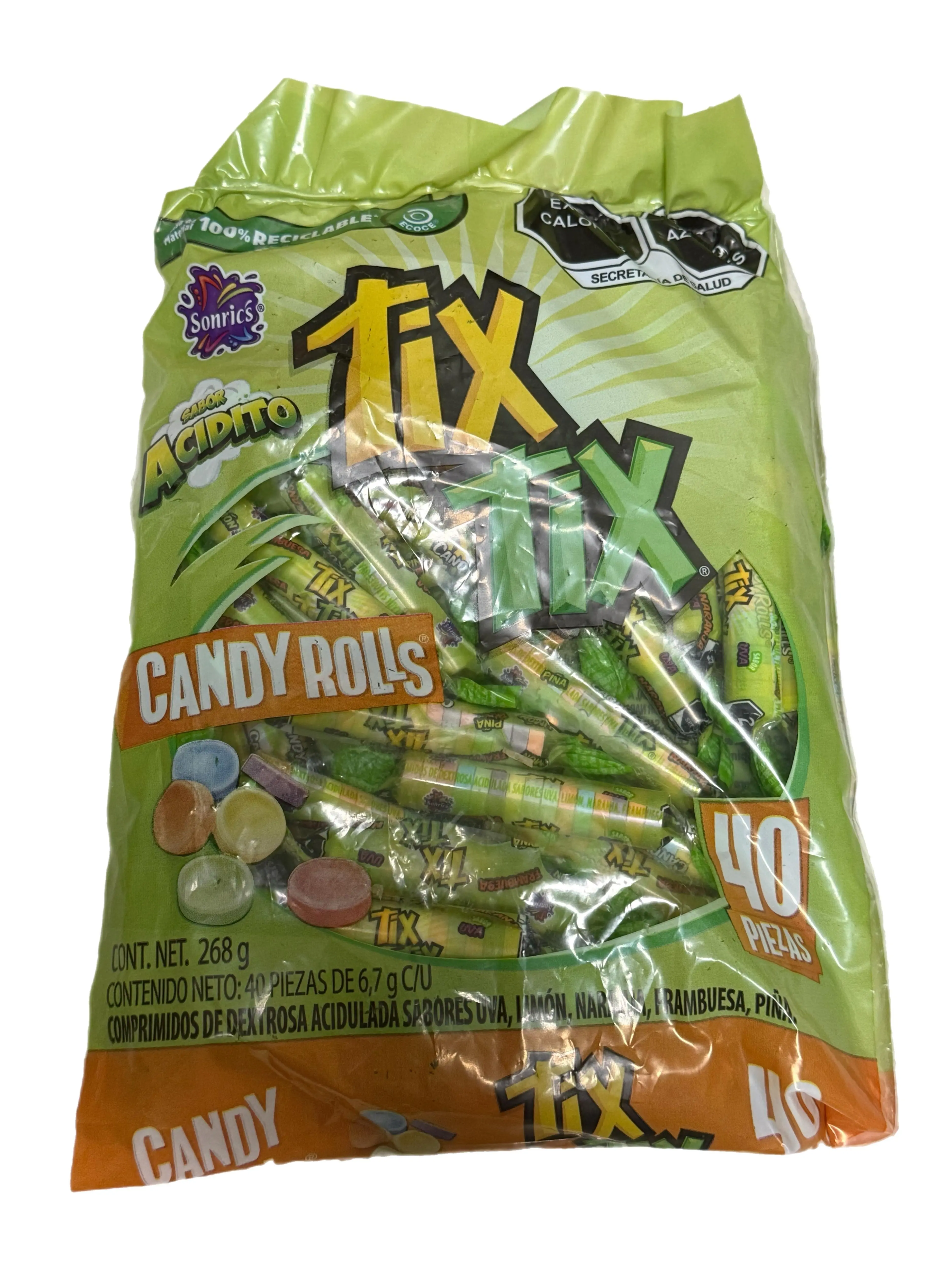 Sonrics Tix Tix Candy Rolls – 40 Count – 268 g (9.45 oz)