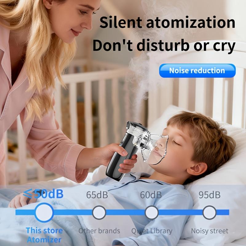 Handheld Smart Nebulizer: USB-powered,Portable Nebulizer with Self-Cleaning Mode, Rechargeable Nebulizer, quiet operation, easy to use and maintain