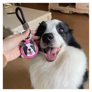 heart paws Let your pet accompany you forever pet leather carving