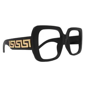 Preston, Black  Large Oversized Reading Glasses, Women Readers, High End Reading Magnifying eyeglasses,  Big Square optical Frames Lightweight Clear