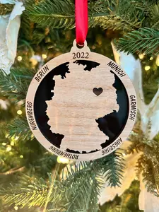 Personalized Germany Ornament, Germany Christmas Ornament,  Germany Ornament, Travel Souvenir, Vacation ornament, Germania, GermanySouvenir.