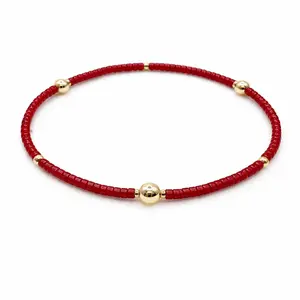 Game Day - Crimson & Gold Filled Bracelet
