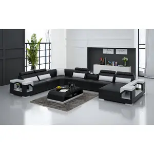 Talos Modern U-Shape Leather Sectional