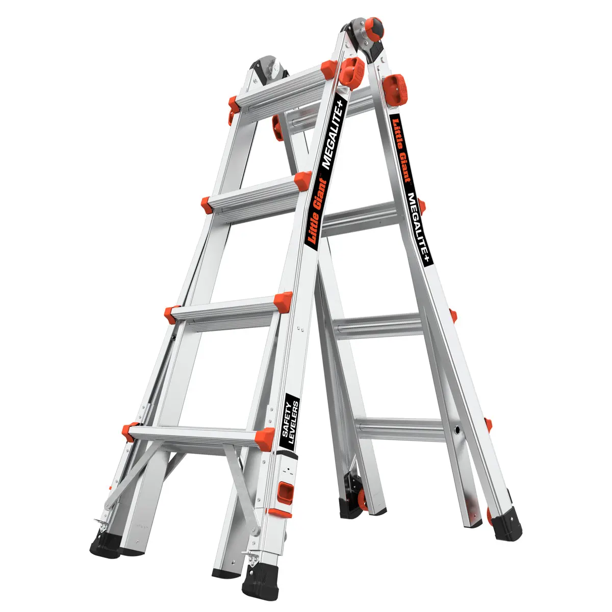 Little Giant M18 MegaLite+ Aluminum Extension Ladder with Adjustable Leg Levelers & Telescoping Features Sturdy Portable Collapsible Design Little Giant M18 MegaLite+ Aluminum Extension Ladder with Adjustable Leg Levelers & Telescoping Features Sturdy Portable Collapsible Design