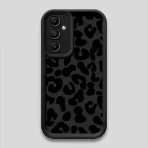 Leopard Print Phone Case for Galaxy S25/S24/S23/S22 S4 Ultra Plus FE Base Models Shockproof Protective Cover Samsung Accessories Cellphone Smartphone