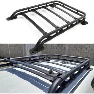 HECASA Roof Rack Basket Compatible with 2010-2023 Toyota 4Runner Sport Utility 4-Door, Rooftop Cargo Racks Luggage Carrier Extra Bars Black Powder Coated