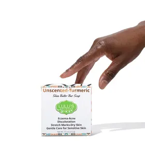 Unscented Turmeric Shea Butter Bar Soap – Gentle Brightening Cleanse