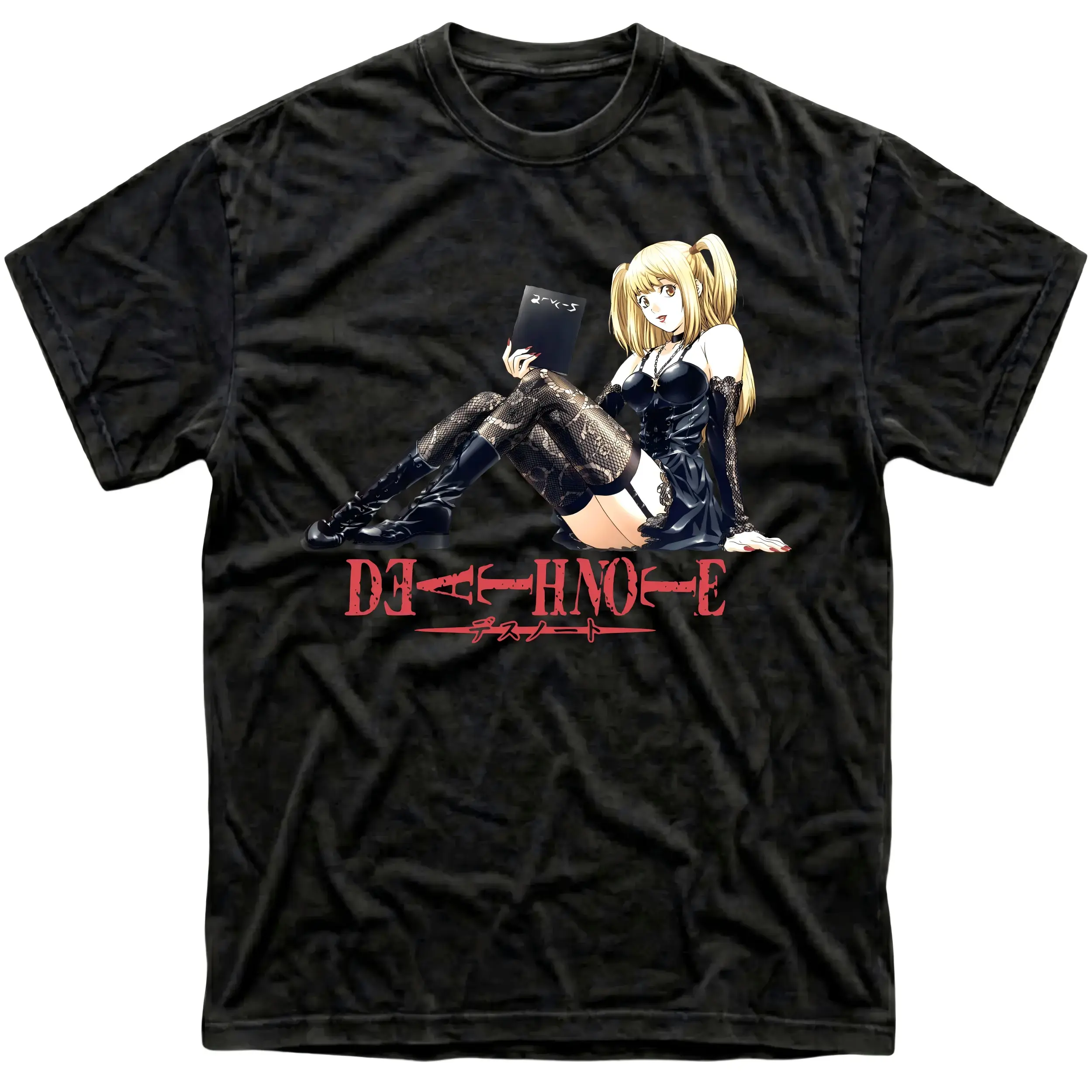 ST 100%cotton Men's and Women's T-Shirt, Vintage Death Note Graphic Tee, Misa Kira's Angel T-Shirt, Retro Aesthetic Shirt, Unisex Gift Manga Anime Shirt, Gothic Grunge Y2K Emo Scene Amity Affliction Style Clothes Menswear Womenswear Streetwear