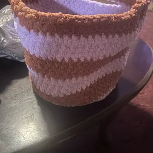 Crocheted Basket for Home Organization and Storage
