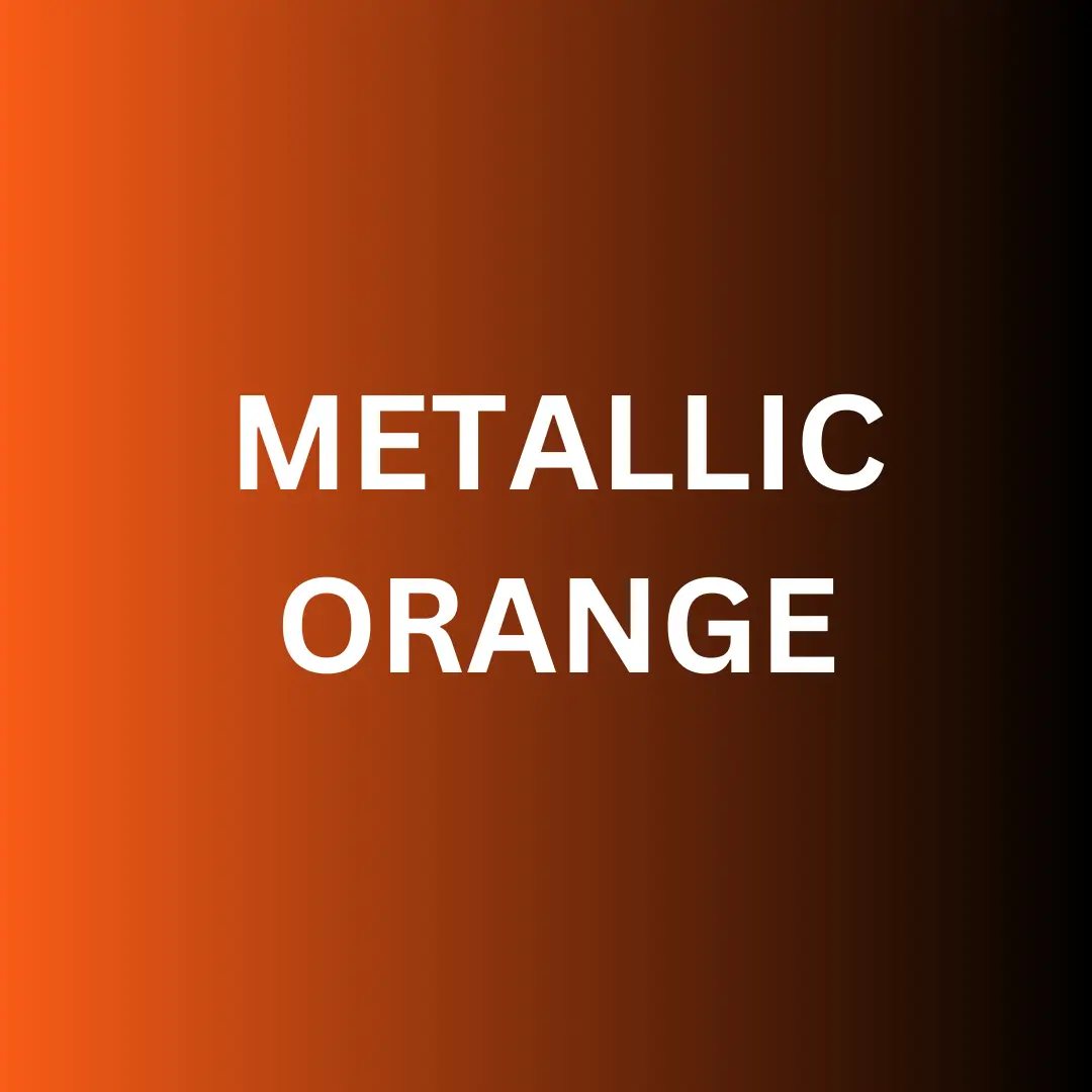 3D Metallic Orange Super Puff Heat Transfer Vinyl - Compatible with Polyester/Acrylic & Uncoated Polyester, Raised Puff Finish, Sticky Liner, Textured Feel, Instructions Included for DIY Toy & Hobby Projects, DIY Decoration