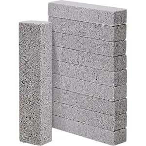 10 Pack Pumice Stone for Cleaning, Pumice Stone for Toilet Cleaning Bowl Stick, Heavy Duty Strong Pumice Cleaning Bar for Bathtubs, Kitchen Sink, Grill, Household (5.9 x 1.4 x 0.9 Inches)