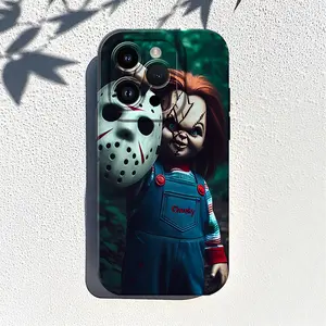 Horror Youth Pattern Phone Case , Soft Silicone ,Fully Protected and Shockproof Cover For iPhone 17 16 15 14 13 12 11 Pro Max X Plus Mini Y2k Skull Men Air 17E