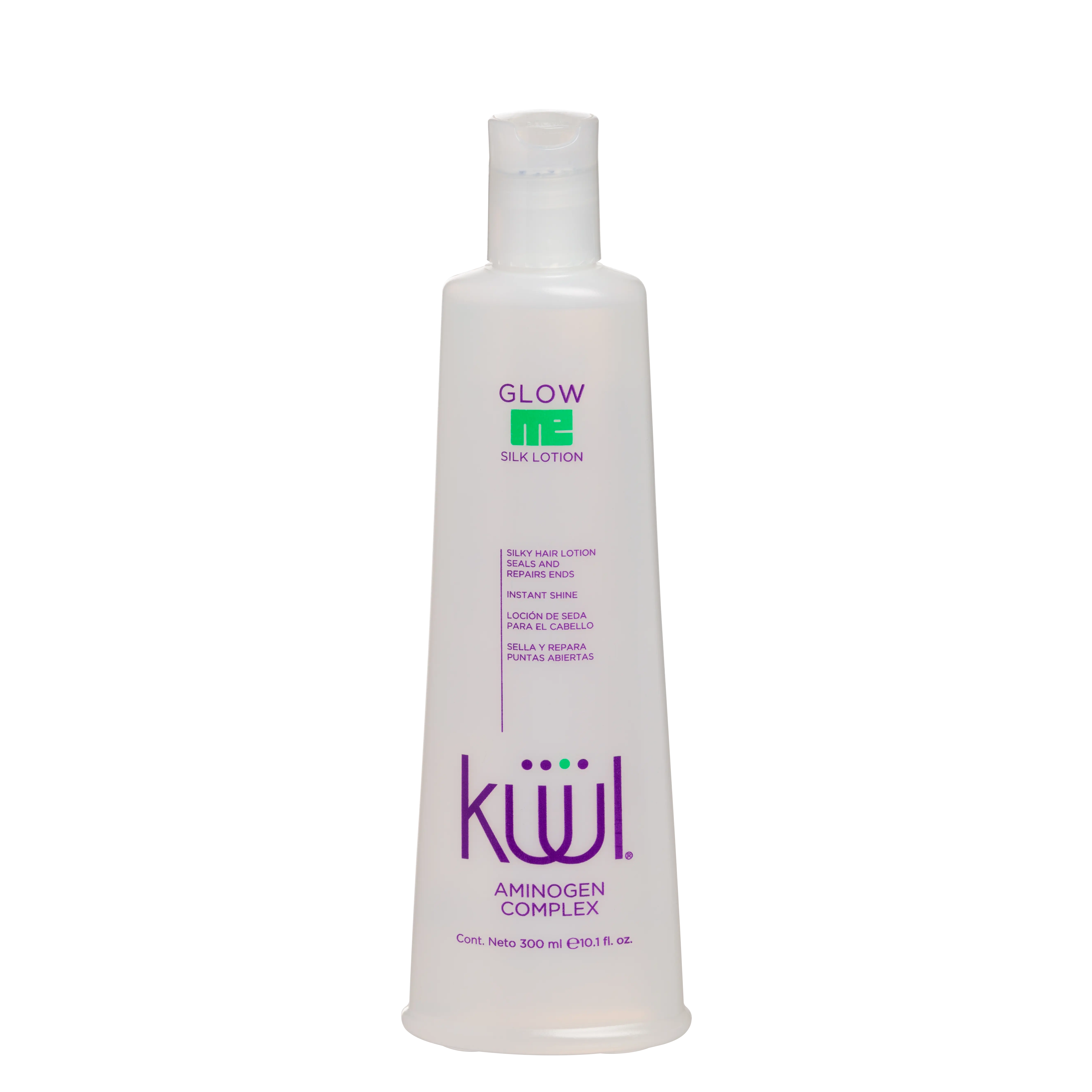 Kuul Glow Me Silk Lotion 10.1 oz - Protects Hair Ends with Linalool & Hydrolyzed Silk Ingredients for Shine and Softness