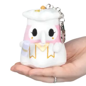 Micro Graduation Plague Nurse Plush Keychain